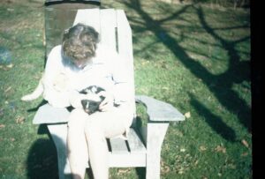 Carol and Skunk and Cat at Glenn Dale